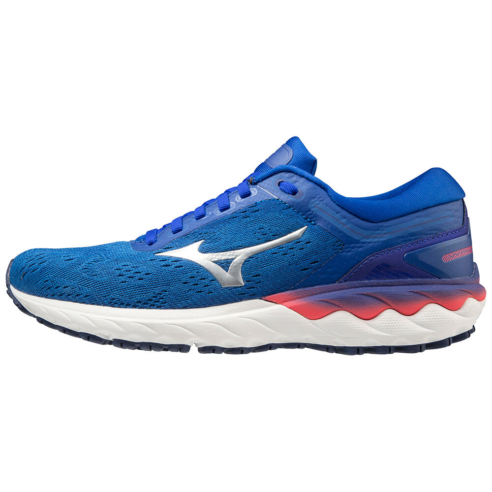 Mizuno Wave Skyrise Női Futócipő Kék/Rózsaszín KQS035149